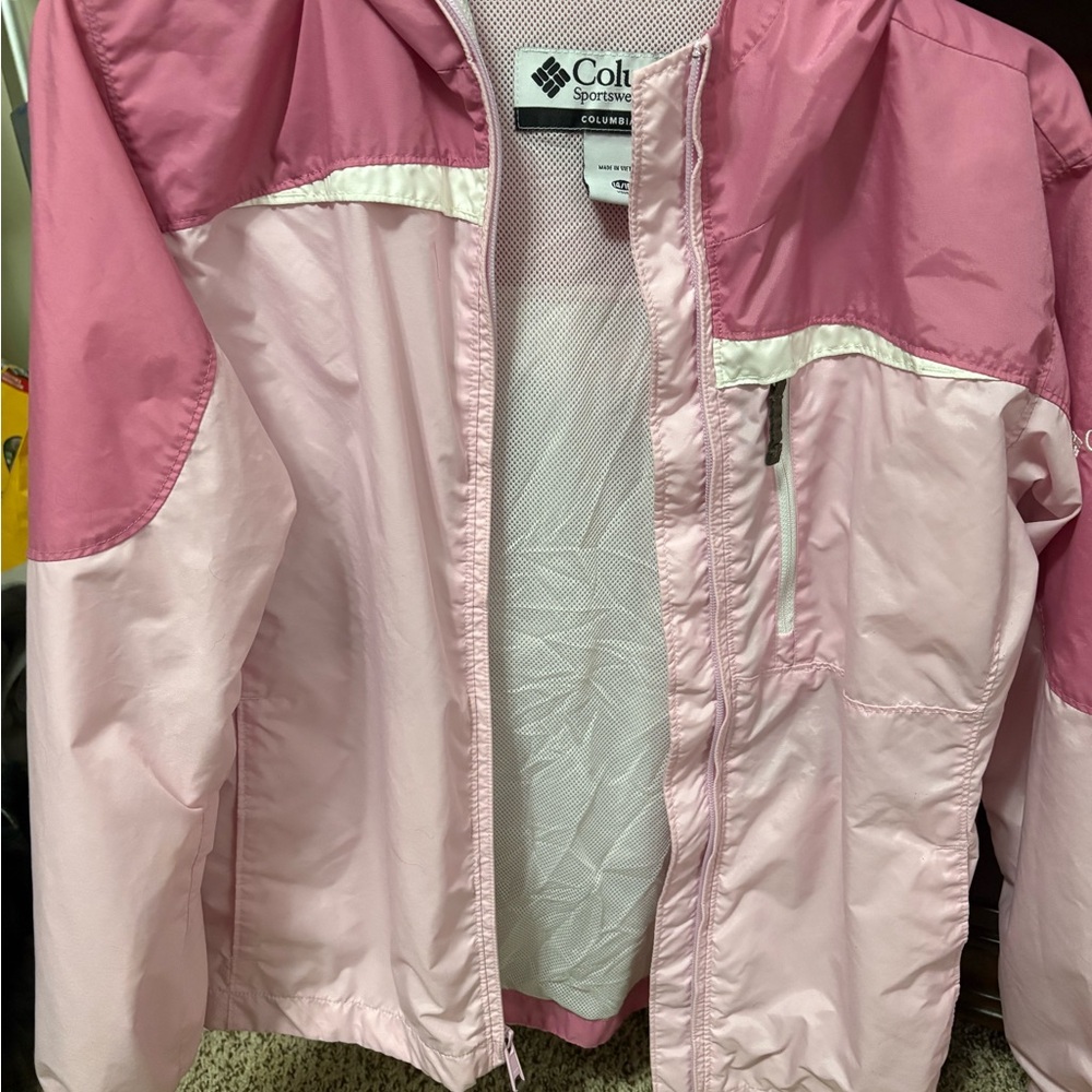 Columbia Youth Pink Mesh Jacket